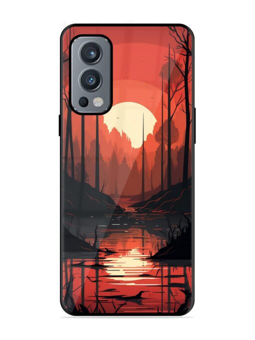 Natural Landscape Glossy Metal Phone Cover for Oneplus Nord 2 (5G) Zapvi