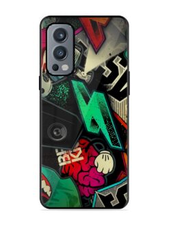 Graffiti Art Glossy Metal Phone Cover for Oneplus Nord 2 (5G)