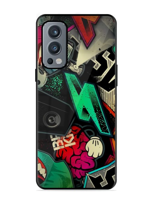 Graffiti Art Glossy Metal Phone Cover for Oneplus Nord 2 (5G) Zapvi