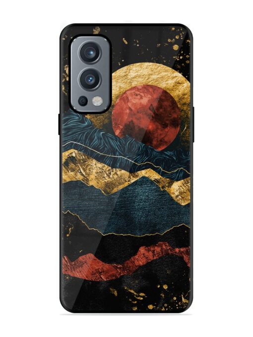 Gold Painting View Glossy Metal Phone Cover for Oneplus Nord 2 (5G) Zapvi