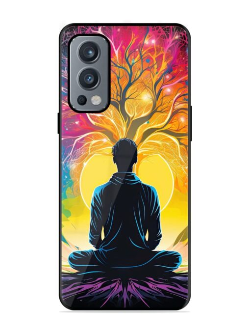 Mind Colourful Glossy Metal Phone Cover for Oneplus Nord 2 (5G) Zapvi