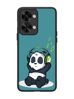 Music Panda Glossy Metal Phone Cover for Oneplus Nord 2T (5G)