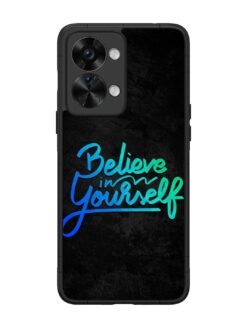 Believe In Yourself Glossy Metal Phone Cover for Oneplus Nord 2T (5G)
