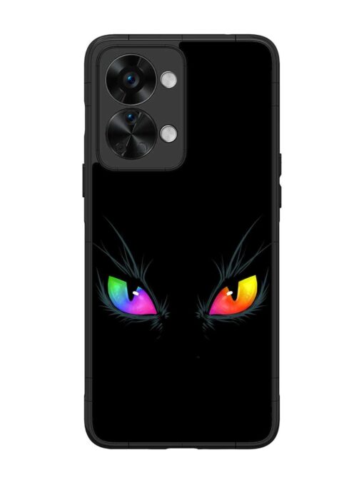 Cat Eyes Glossy Metal Phone Cover for Oneplus Nord 2T (5G) Zapvi