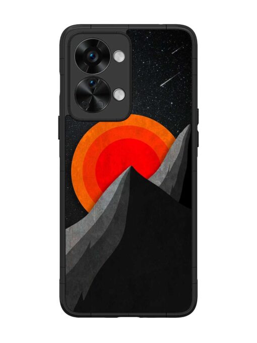 Black Mountain Glossy Metal Phone Cover for Oneplus Nord 2T (5G) Zapvi