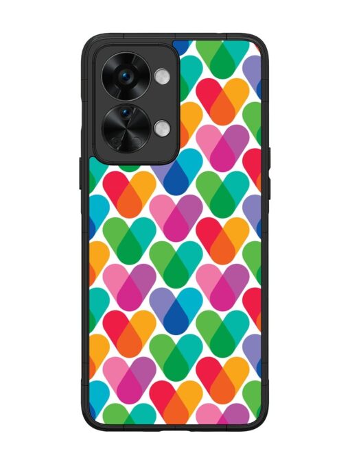 Overlapping Colors Colorful Glossy Metal TPU Phone Cover for Oneplus Nord 2T (5G) Zapvi