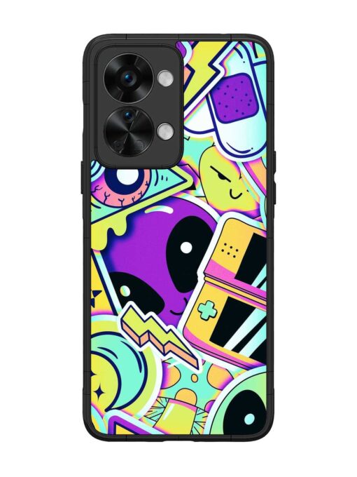 Scratch Art Glossy Metal Phone Cover for Oneplus Nord 2T (5G) Zapvi