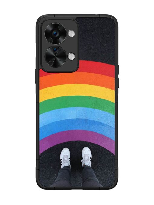 Legs Rainbow Glossy Metal TPU Phone Cover for Oneplus Nord 2T (5G) Zapvi