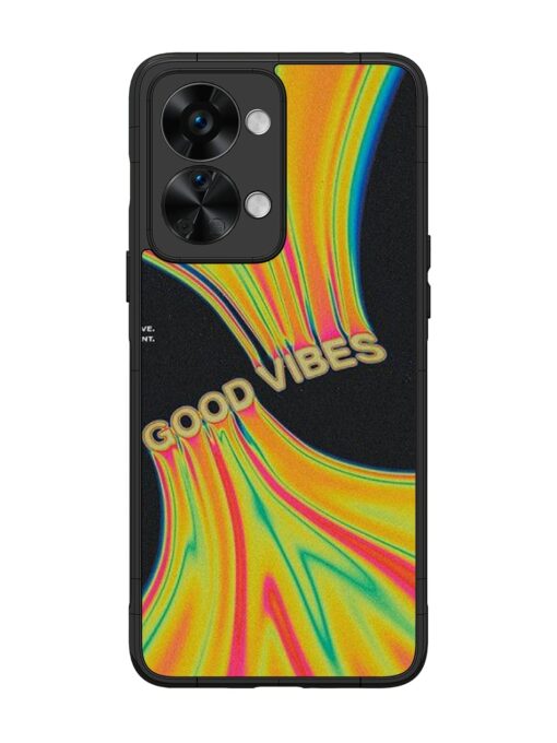 Good Vibes Glossy Metal Phone Cover for Oneplus Nord 2T (5G) Zapvi