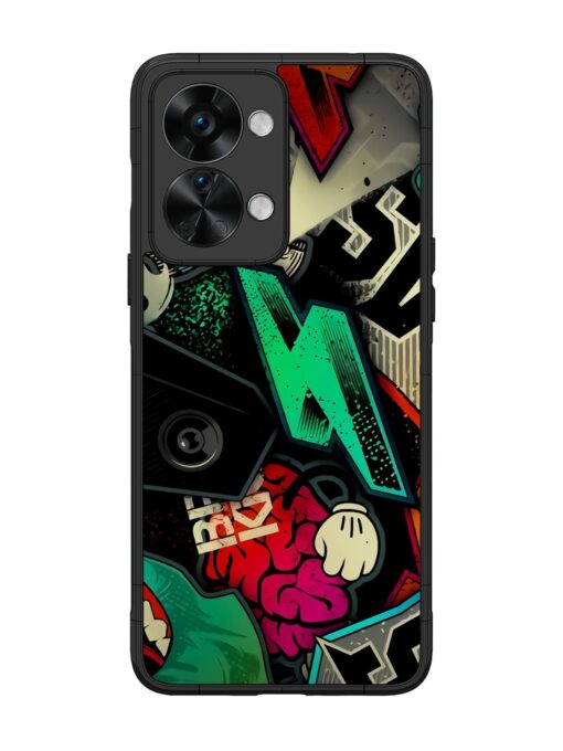 Graffiti Art Glossy Metal Phone Cover for Oneplus Nord 2T (5G) Zapvi