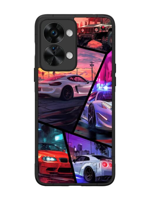 Ride In Pixels Glossy Metal Phone Cover for Oneplus Nord 2T (5G) Zapvi