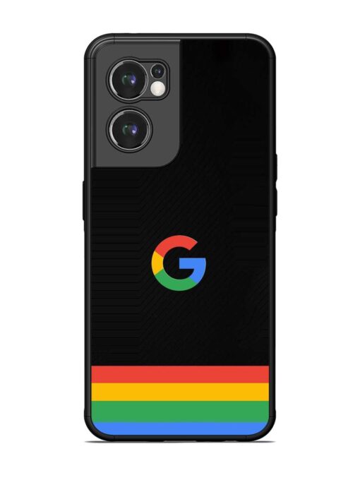 Google Logo Art Glossy Metal Phone Cover for Oneplus Nord Ce 2 (5G)