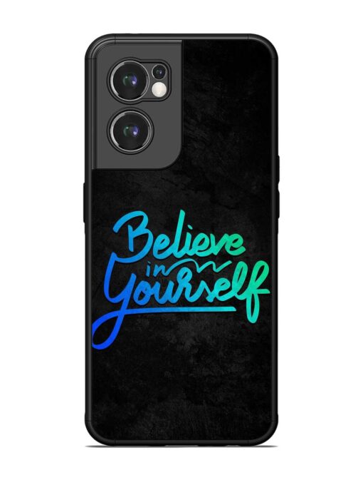 Believe In Yourself Glossy Metal Phone Cover for Oneplus Nord Ce 2 (5G) Zapvi