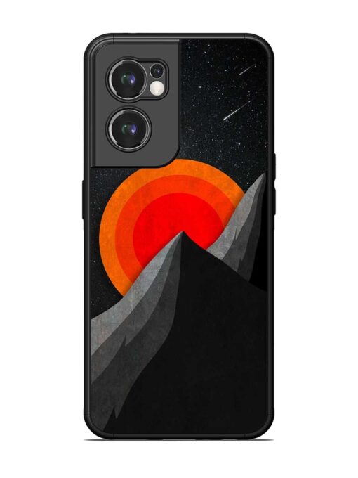 Black Mountain Glossy Metal Phone Cover for Oneplus Nord Ce 2 (5G)