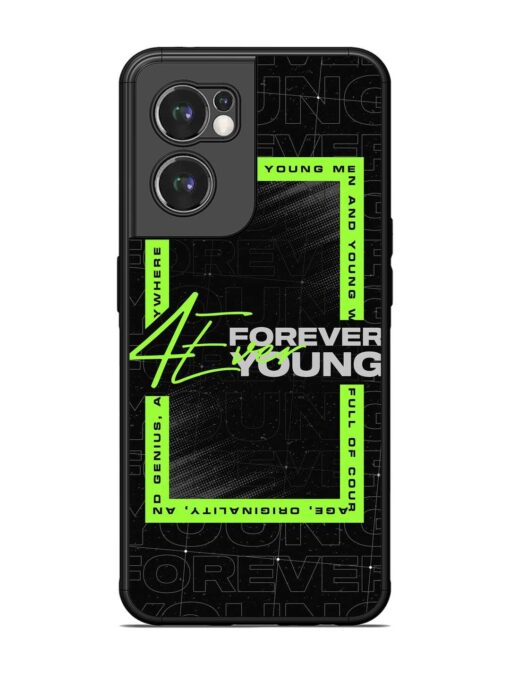 Forever Young Glossy Metal Phone Cover for Oneplus Nord Ce 2 (5G) Zapvi