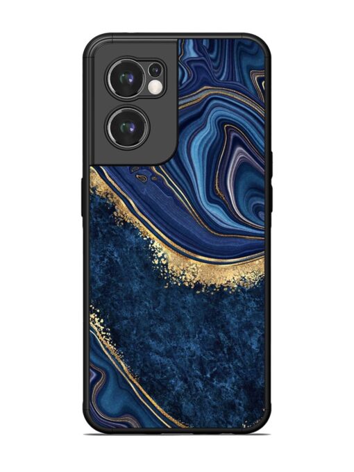 Abstract Background Blue Glossy Metal TPU Phone Cover for Oneplus Nord Ce 2 (5G)