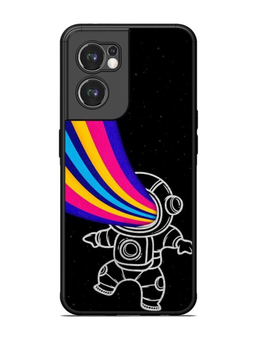 Astronaut Glossy Metal TPU Phone Cover for Oneplus Nord Ce 2 (5G)