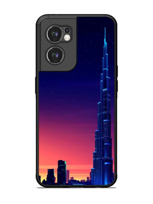 Burj Khalifa Abstract Glossy Metal Phone Cover for Oneplus Nord Ce 2 (5G) Zapvi