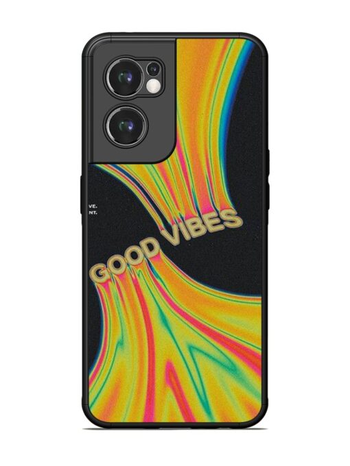 Good Vibes Glossy Metal Phone Cover for Oneplus Nord Ce 2 (5G)