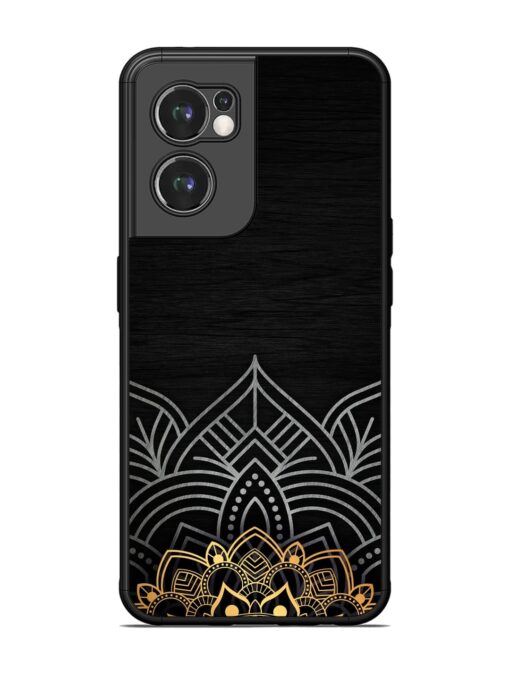 Decorative Golden Pattern Glossy Metal Phone Cover for Oneplus Nord Ce 2 (5G)