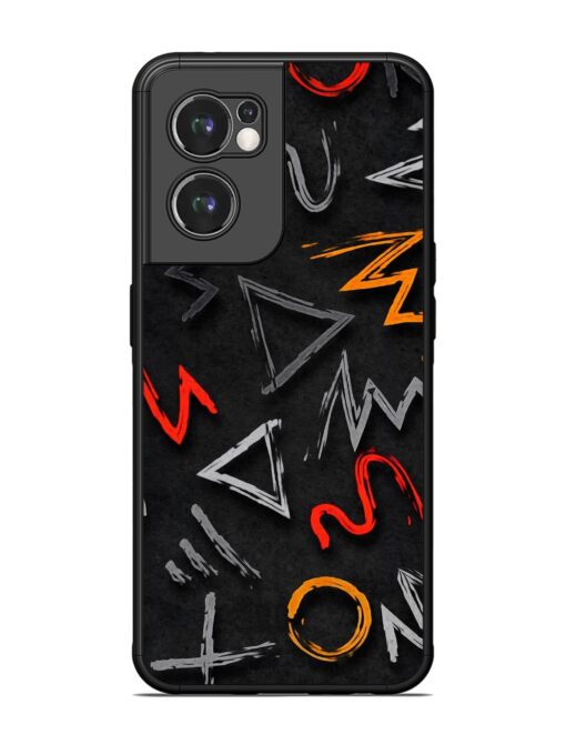 Grungy Graffiti Glossy Metal Phone Cover for Oneplus Nord Ce 2 (5G)