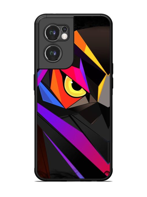 Wpap Owl Glossy Metal Phone Cover for Oneplus Nord Ce 2 (5G)