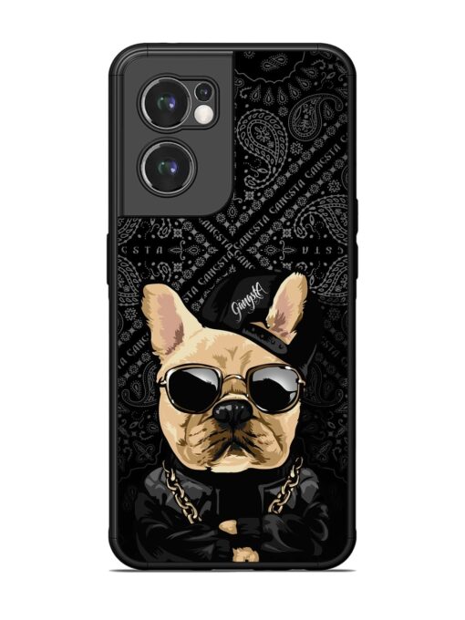 Gangsta Cool Sunmetales Dog Glossy Metal Phone Cover for Oneplus Nord Ce 2 (5G) Zapvi