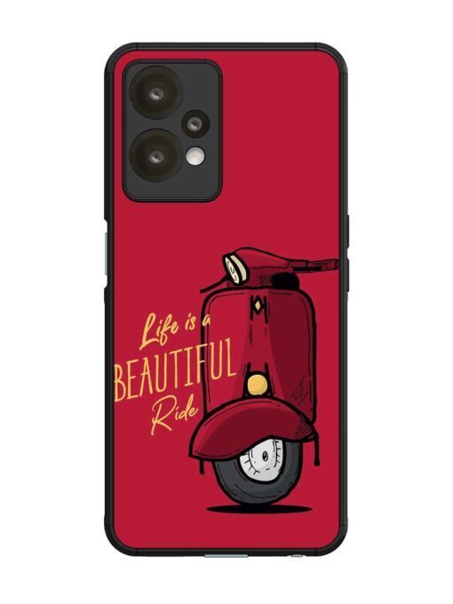 Life Is Beautiful Rides Glossy Metal Phone Cover for Oneplus Nord Ce 2 Lite (5G)