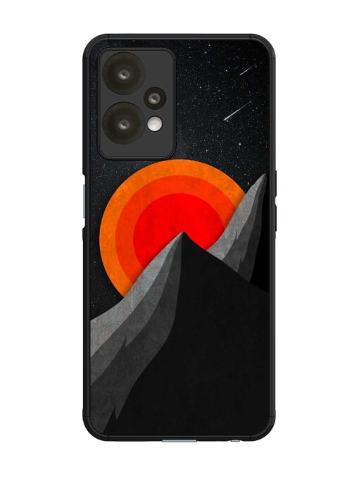 Black Mountain Glossy Metal Phone Cover for Oneplus Nord Ce 2 Lite (5G) Zapvi