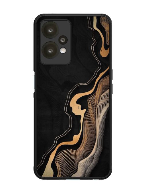 Abstract Art Glossy Metal TPU Phone Cover for Oneplus Nord Ce 2 Lite (5G)