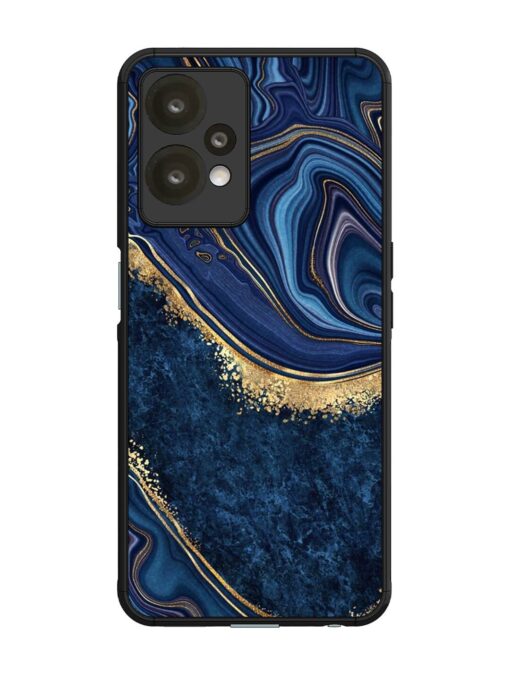 Abstract Background Blue Glossy Metal TPU Phone Cover for Oneplus Nord Ce 2 Lite (5G) Zapvi