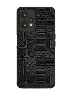 Seamless Pattern Glossy Metal Phone Cover for Oneplus Nord Ce 2 Lite (5G)