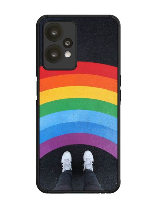 Legs Rainbow Glossy Metal TPU Phone Cover for Oneplus Nord Ce 2 Lite (5G)