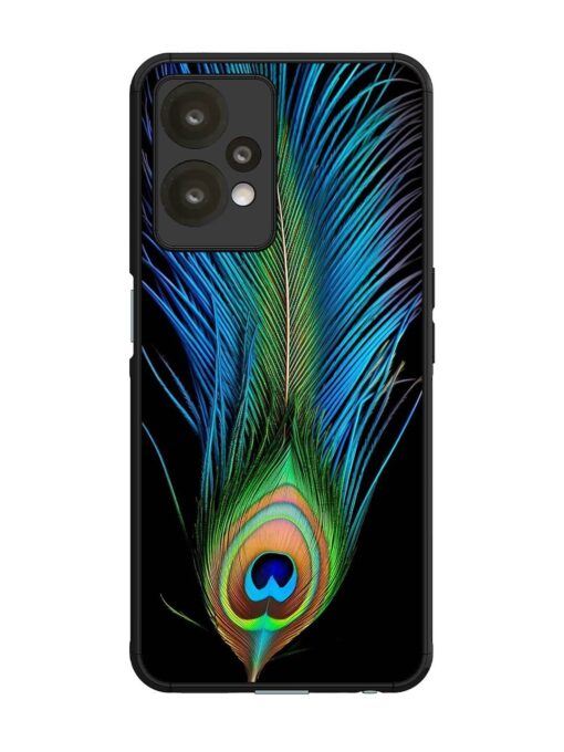 Peacock Feather Glossy Metal TPU Phone Cover for Oneplus Nord Ce 2 Lite (5G) Zapvi