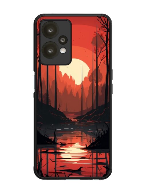 Natural Landscape Glossy Metal Phone Cover for Oneplus Nord Ce 2 Lite (5G) Zapvi