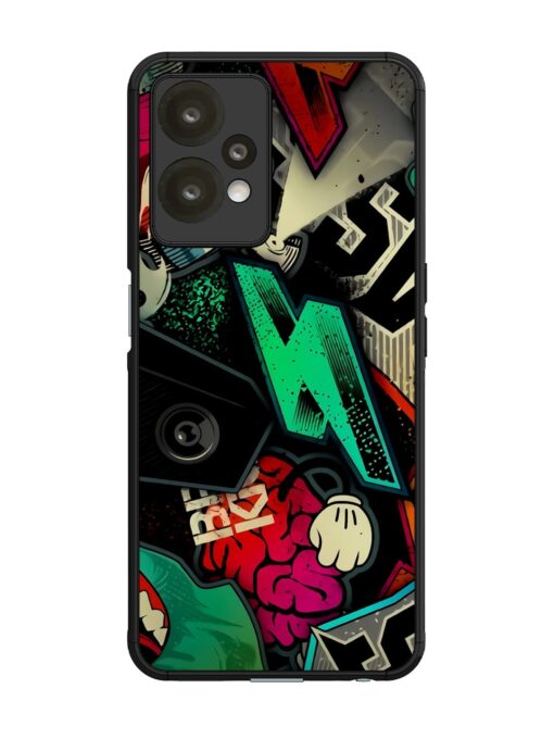 Graffiti Art Glossy Metal Phone Cover for Oneplus Nord Ce 2 Lite (5G)