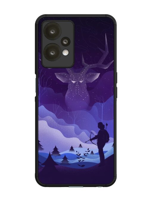 Deer Forest River Glossy Metal Phone Cover for Oneplus Nord Ce 2 Lite (5G) Zapvi