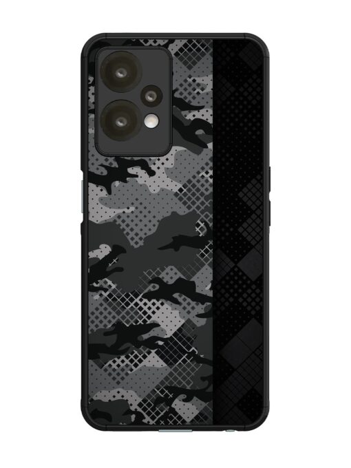 Dark Camouflage Glossy Metal Phone Cover for Oneplus Nord Ce 2 Lite (5G)