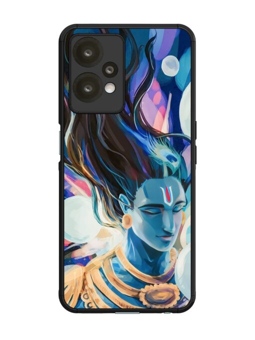 Bhagwan Sri Krishna Glossy Metal Phone Cover for Oneplus Nord Ce 2 Lite (5G) Zapvi