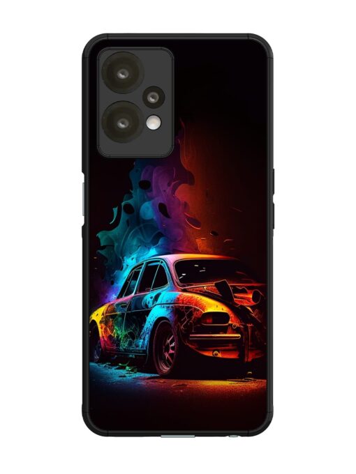 High Classic Car Art Glossy Metal Phone Cover for Oneplus Nord Ce 2 Lite (5G)