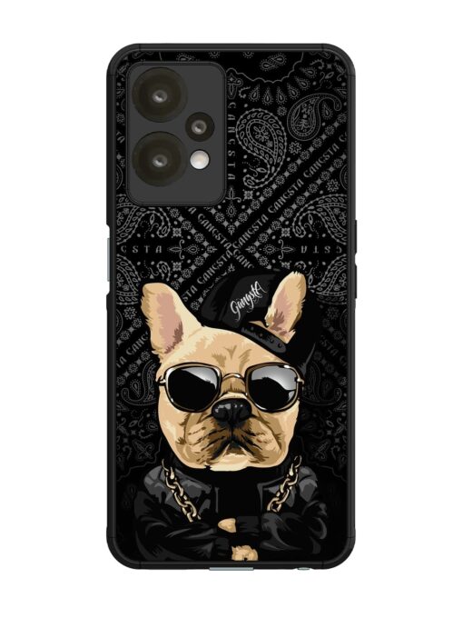 Gangsta Cool Sunmetales Dog Glossy Metal Phone Cover for Oneplus Nord Ce 2 Lite (5G) Zapvi