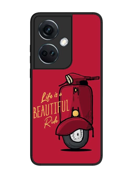 Life Is Beautiful Rides Glossy Metal Phone Cover for Oneplus Nord Ce 3 (5G) Zapvi