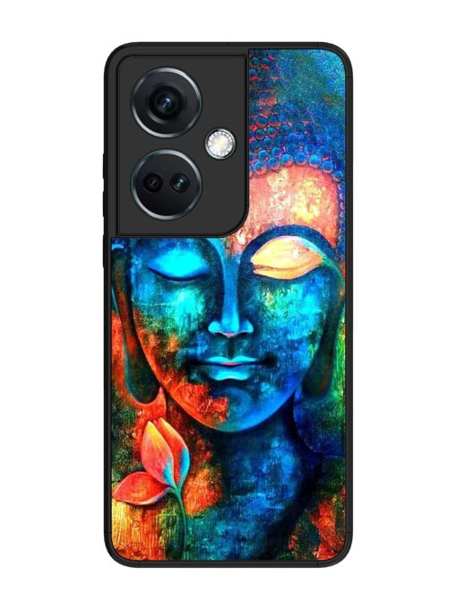 Buddha Painting Glossy Metal Phone Cover for Oneplus Nord Ce 3 (5G)