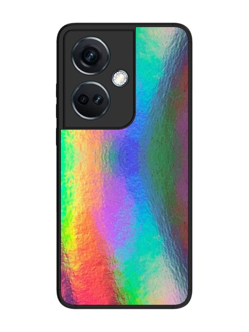 Colorful Holographic Background Glossy Metal TPU Phone Cover for Oneplus Nord Ce 3 (5G) Zapvi