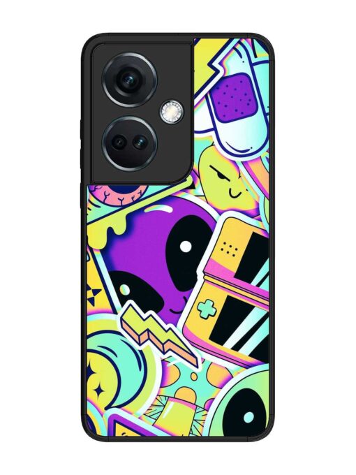 Scratch Art Glossy Metal Phone Cover for Oneplus Nord Ce 3 (5G) Zapvi