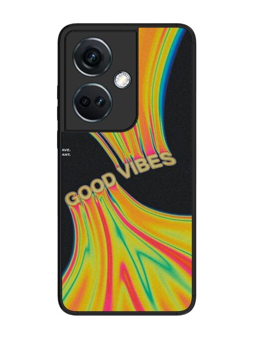 Good Vibes Glossy Metal Phone Cover for Oneplus Nord Ce 3 (5G)