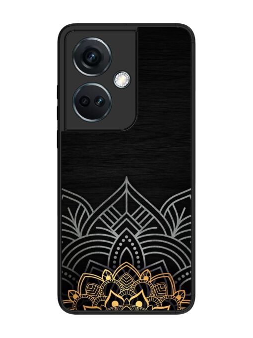 Decorative Golden Pattern Glossy Metal Phone Cover for Oneplus Nord Ce 3 (5G)