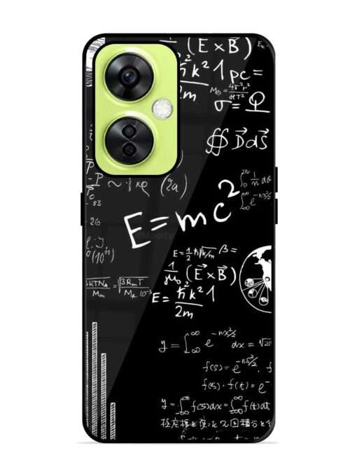 E=Mc2 Mass?Energy Equivalence Glossy Metal Phone Cover for Oneplus Nord Ce 3 Lite (5G) Zapvi