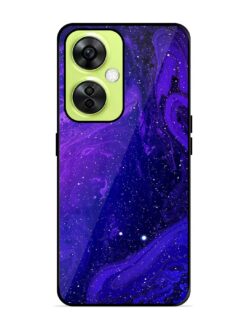 Galaxy Acrylic Abstract Art Glossy Metal Phone Cover for Oneplus Nord Ce 3 Lite (5G)