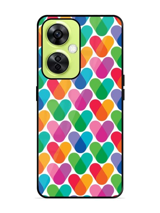 Overlapping Colors Colorful Glossy Metal TPU Phone Cover for Oneplus Nord Ce 3 Lite (5G) Zapvi